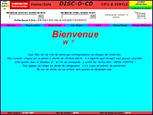 Aperçu du site Disc-o-cd.com - vente par correspondance de disques de collection