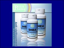 Aperçu du site DHEA pharma - science au bénéfice de la longévité