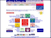 Aperçu du site Cadeaux de France - des idées cadeau pour tous les goûts
