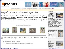Aperu du site Artabus - galerie d'art virtuelle