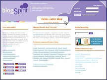 Aperu du site BlogSpirit - systme de blogging gratuit en 3 langues