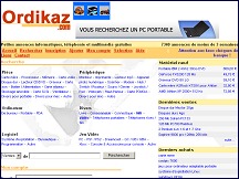 Aperu du site Ordikaz - petites annonces informatiques d'occasion, tlphonie et multimdia