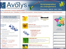 Aperu du site Avolys: organisme rgional de formation informatique, bureautique, rseaux