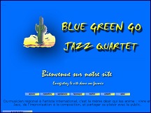 Aperçu du site Blue Green Go - jazz quartet