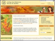 Aperçu du site Collège des médecines douces du Québec