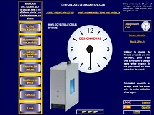 Aperu du site Design Heure - horloges projecteurs d'heure, projection de logos