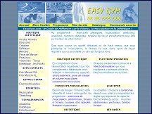 Aper�u du site EasyGym - guide sur le fitness, la musculation et la di�t�tique