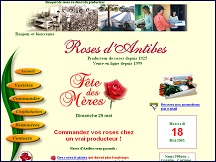 Aperçu du site Roses d'Antibes - Commandez vos roses chez un vrai producteur