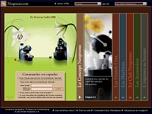Aperu du site Nespresso - machines expresso  caf et capsules Nespresso