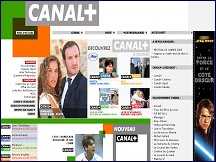 Aperçu du site Canal Plus - guide des programmes TV Canal+