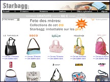Aper�u du site Starbagg - boutique de sacs, sacs � main, sacs � dos, serviettes