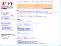 Aperçu du site Athletissimo