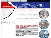 Aperçu du site Aluma - repoussage sur métaux, repoussage artisanal