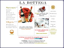 Aperçu du site La Bottega - saveurs et objets d'Italie, spécialités italiennes