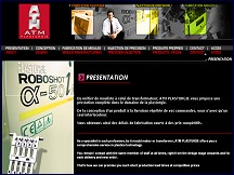 Aperçu du site ATM Plasturgie - injection, micro-injection plastique