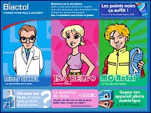 Aperçu du site Biactol - Confiez votre peau à un expert