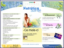 Aperu du site Nutrition-sante.com - La sant alimentaire et la nutrition
