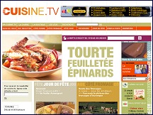 Aperçu du site Cuisine.tv - La chaîne culinaire en ligne