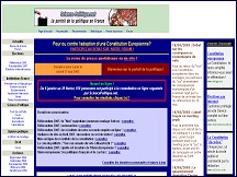 Aper�u du site Sciencepolitique - le portail de la politique en France