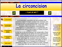Aperu du site Circoncision -  quoi a sert ?