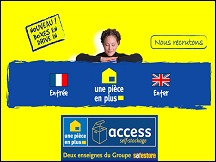 Aper�u du site UnePieceenPlus - location de boxes, garde meubles