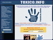 Aperu du site Toxico Info - portail de la toxicomanie, l'alcoolisme et autres dpendances