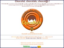 Aperu du site Chocoholic - pour tous les mordus de chocolat
