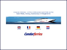Aperu du site Condor Ferries - de Saint Malo vers Jersey et Guernesey