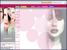 Aperu du site Amaryllisextensions.com - Amaryllis coiffure et extensions  Paris