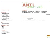 Aperu du site Anti cannabis - informations sur les dangers du cannabis