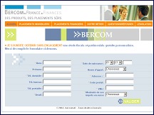 Aperu du site Bercom France Finances - placements financiers