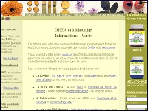 Aperçu du site DHEA et Mélatonine - informations et vente en ligne