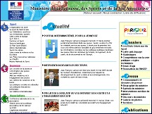 Aperu du site Ministre des Sports, Jeunesse, Education populaire & Vie associative