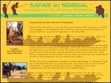 Aperu du site Safari au Sngal - chasse, pche et photo