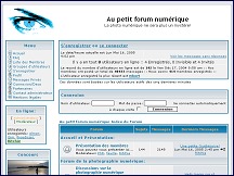 Aperu du site Au petit forum numrique - Forum photo numrique
