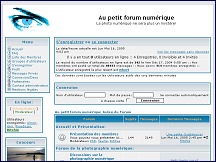 Aperçu du site Au petit forum numérique - Forum photo numérique