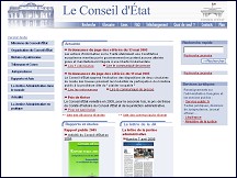 Aperçu du site Conseil d'Etat