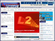 Aperçu du site Foot National