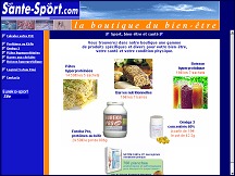 Aperu du site Sante-sport.com - vente de produits innovants pour votre bien-tre