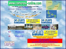 Aperçu du site Comores-Online : tout sur les îles Comores dans l'Océan Indien