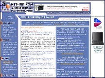 Aperçu du site Net Iris - actualité jurisprudence et droit