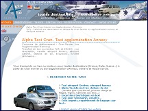 Aperu du site Alphataxi Annecy - taxi, transferts minibus, excursions touristiques
