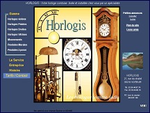 Aperçu du site Horlogis - horloges comtoises