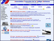 Aperu du site France Voltige - Association Franaise de la Voltige Arienne
