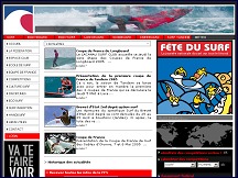 Aperu du site Surfingfrance - Fdration Franaise de Surf