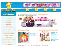 Aperu du site Auboisjoli - jouets en bois et cadeaux pour les enfants