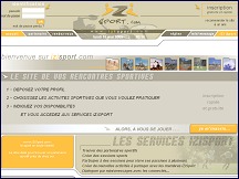 Aperçu du site iZiSport - le site de vos rencontres sportives