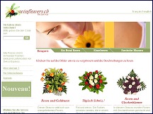 Aperçu du site Swissflowers.ch - Offrez des fleurs fraîches directement du producteur