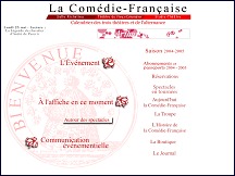 Com�die Fran�aise - calendrier des trois th��tres