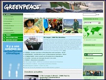 Aperu du site Greenpeace France
